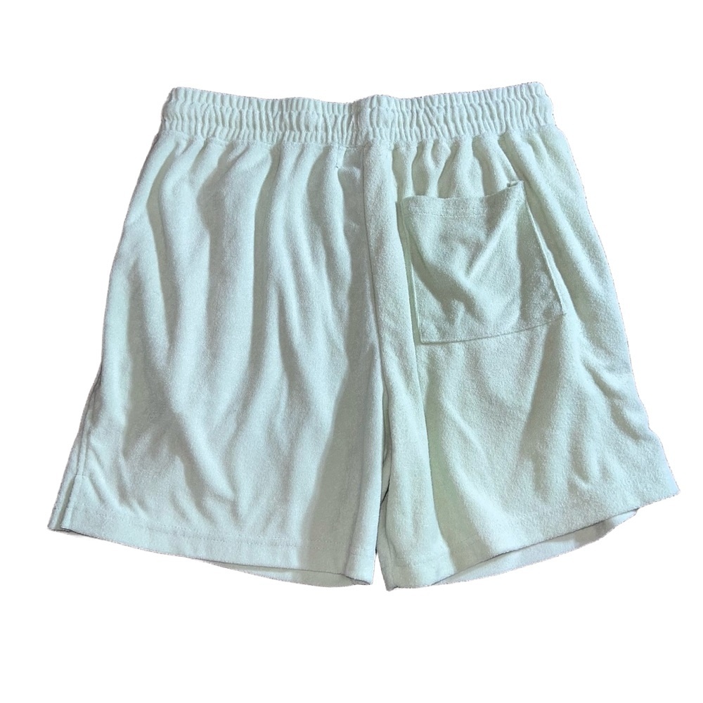 FOREVER 21 Mens Light Green Drawstring Lounge Terry Shorts Size Large